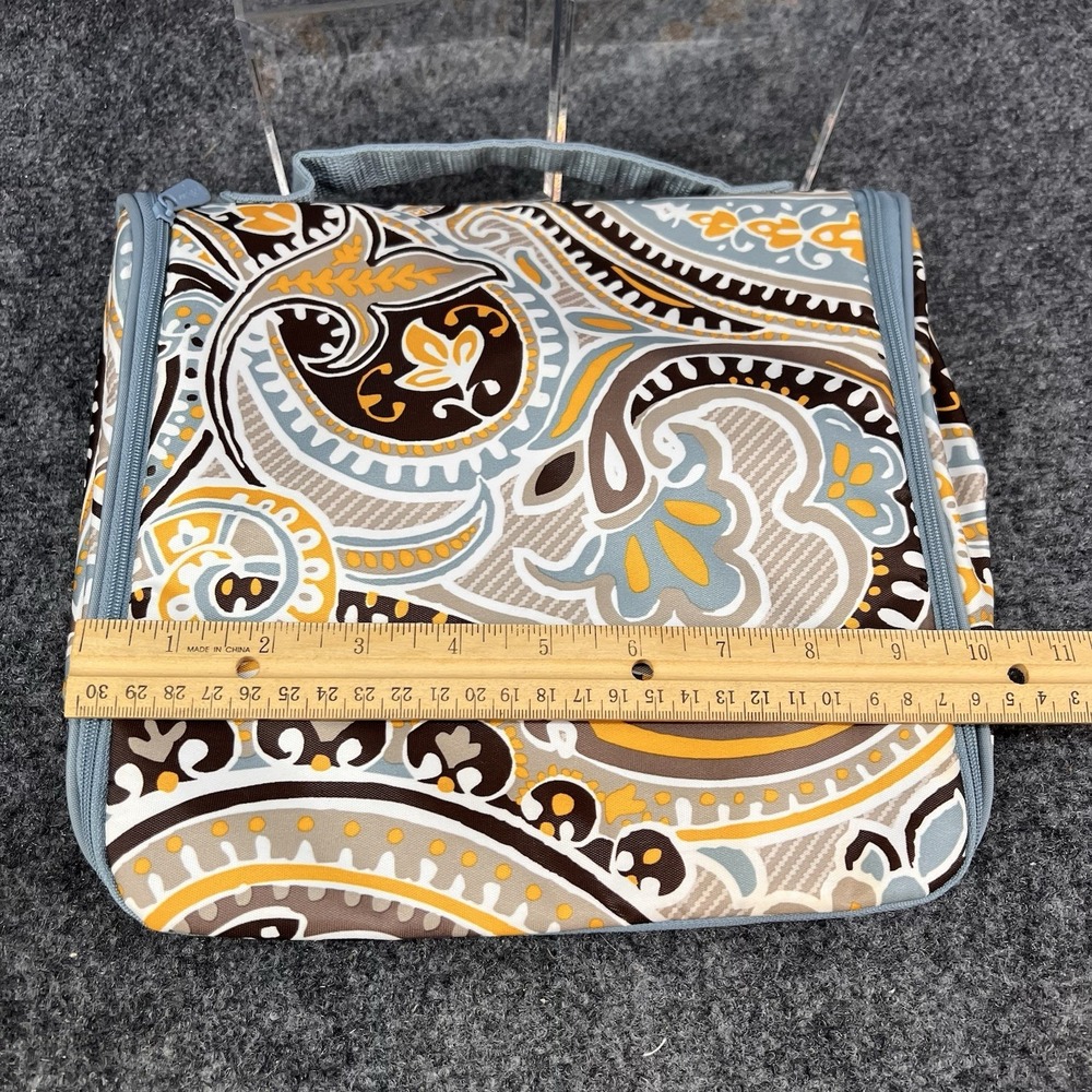 Thirty One Paisley Parisian Garden Makeup Travel Toiletry Organizer Hanging Bag - Picture 8 of 10